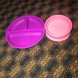 Silicone plate and bowl